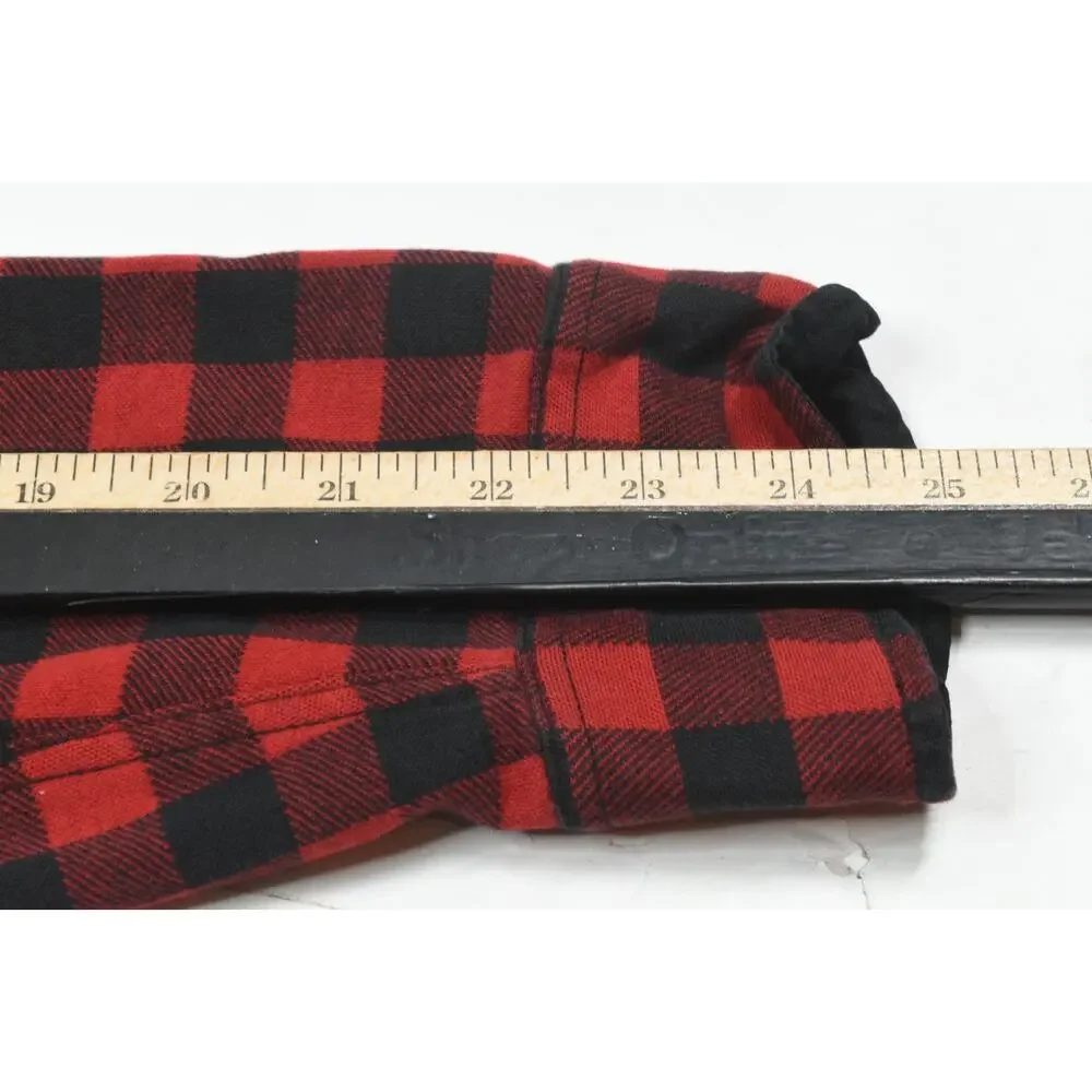 Vintage Polo Ralph Lauren Popover Flannel Work Shirt Mens Large Buffalo Plaid